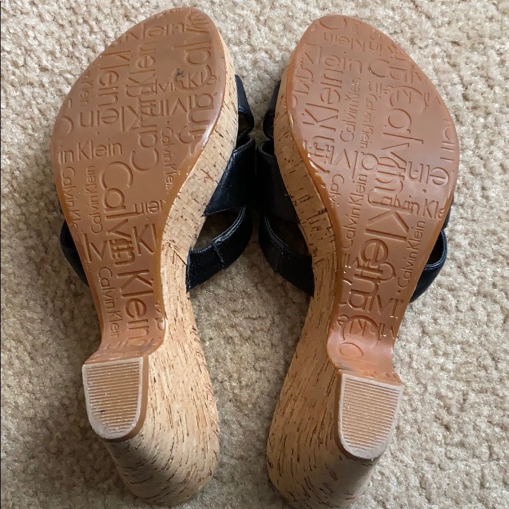 Calvin Klein Wedge Slide Heel View 2